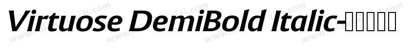 Virtuose DemiBold Italic字体转换